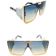 Солнцезащитные очки , квадратные, оправа: металл, золотой Morcello