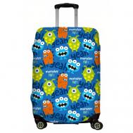 Чехол для чемодана , размер S, оранжевый, голубой LeJoy