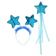 Карнавальный набор «Звезда», ободок, жезл, цвет голубой Страна Карнавалия