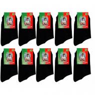 Мужские носки , 10 пар, классические, размер 29, черный Белорусские