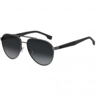 Солнцезащитные очки , авиаторы, оправа: металл, градиентные, для мужчин, серебряный BOSS
