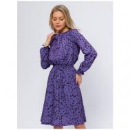 Платье , повседневное, до колена, размер 42, фиолетовый 1001dress