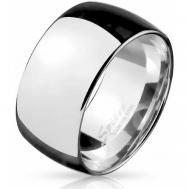 Кольцо обручальное , нержавеющая сталь, размер 19.5, серебряный Spikes