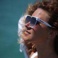 Солнцезащитные очки , белый Alberto Casiano