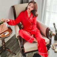 Пижама , брюки, размер 46, красный Praimclo