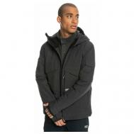 куртка , демисезон/зима, регулируемые манжеты, герметичные швы, мембранная, капюшон, карманы, водонепроницаемая, размер M, серый Quiksilver