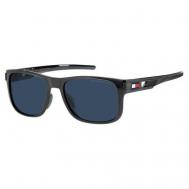 Солнцезащитные очки , прямоугольные, оправа: пластик, для мужчин, серый Tommy Hilfiger