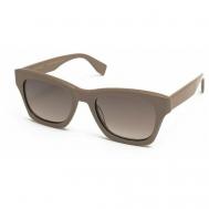 Солнцезащитные очки , прямоугольные, оправа: пластик, градиентные, с защитой от УФ, коричневый Eyerepublic