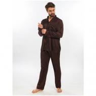 Пижама , размер XXL, коричневый NICOLE HOME