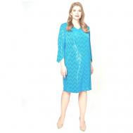 Платье , размер 60, голубой, бирюзовый OLSI