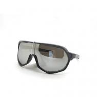 Солнцезащитные очки , монолинза, спортивные, поляризационные, с защитой от УФ, черный Paul Rolf