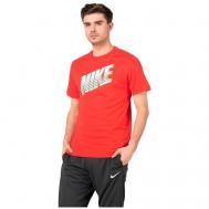 Футболка , силуэт свободный, размер XL, красный Nike