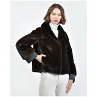Куртка , норка, силуэт полуприлегающий, размер 42, черный Gianfranco Ferre
