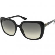 Солнцезащитные очки , бабочка, с защитой от УФ, градиентные, для женщин, черный Guess