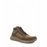 Ботинки , зимние, натуральный нубук, размер 46, коричневый Ara