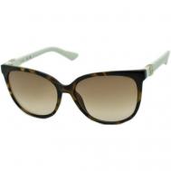 Солнцезащитные очки , кошачий глаз, с защитой от УФ, для женщин, коричневый Guess