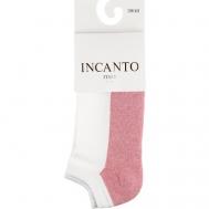 Носки , размер 39-40(3), белый, розовый Incanto