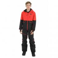 Комбинезон  Xplore Suit для сноубординга, мембранный, водонепроницаемый, воздухопроницаемый, герметичные швы, вентиляция, регулируемый капюшон, карман для ски-пасса, манжеты, утепленный, размер m, оранжевый, черный Picture Organic