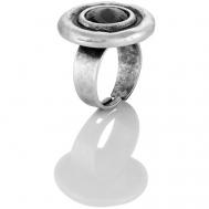 Кольцо , кристалл, размер 19, серый, серебряный L'attrice di base