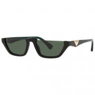 Солнцезащитные очки , кошачий глаз, оправа: пластик, с защитой от УФ, для женщин, зеленый Emporio Armani