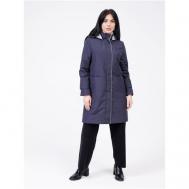 куртка   демисезонная, средней длины, силуэт прямой, съемный капюшон, ветрозащитная, внутренний карман, размер 38(48RU) Maritta