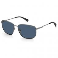 Солнцезащитные очки , невидимка, оправа: металл, для мужчин, голубой Polaroid