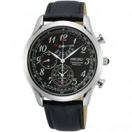Наручные часы  CS Dress Японские SPC255P1 с хронографом, черный, серебряный Seiko