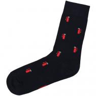 Носки , размер 36-41, черный, красный Kingkit