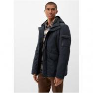 Куртка , демисезон/зима, силуэт прямой, капюшон, карманы, размер S, синий s.Oliver