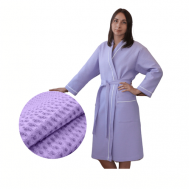 Халат  средней длины, длинный рукав, , размер 60, фиолетовый Nova Home Textile