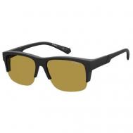 Солнцезащитные очки , квадратные, оправа: пластик, черный Polaroid