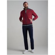 Костюм , олимпийка, толстовка и брюки, силуэт прилегающий, карманы, размер 48, бордовый Red-n-Rock's