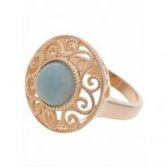 Кольцо помолвочное , амазонит, размер 19, голубой Lotus Jewelry