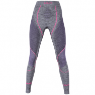 Термобелье легинсы  Ambityon Underwear Pant Long Melange, влагоотводящий материал, размер XS, серый, фиолетовый Uyn