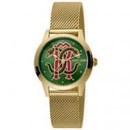 Наручные часы  Logomania RV1L117M0251, зеленый Roberto Cavalli by Franck Muller
