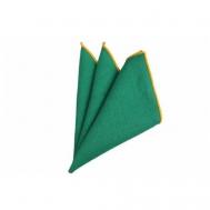 Нагрудный платок , однотонный, для мужчин, зеленый 2BEMAN