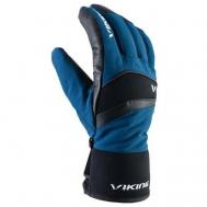 Перчатки , с утеплением, размер 7, синий, черный VIKING