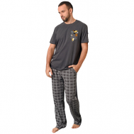 Пижама , размер 56, серый Оптима Трикотаж