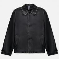 куртка  демисезонная, силуэт свободный, размер M, черный UNAFFECTED