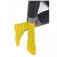 Мужские носки , 3 пары, 3 уп., классические, на Новый год, фантазийные, размер 39-41, зеленый OMSA
