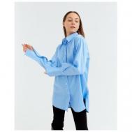 Блуза  , размер 42, голубой MINAKU
