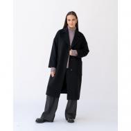 Пальто   демисезонное, силуэт прямой, удлиненное, размер 62, черный Modress