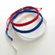 Комплект браслетов плетеных ручной работы Нет бренда