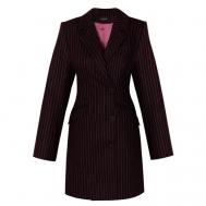 Платье-пиджак , повседневное, прилегающее, мини, подкладка, карманы, размер M, черный RO.KO.KO