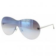 Солнцезащитные очки , монолинза, оправа: металл, с защитой от УФ, для женщин, серый BORBONESE