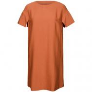 Платье , повседневное, прямой силуэт, мини, размер 52, оранжевый MILA