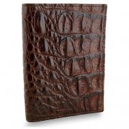 Обложка для паспорта , коричневый Exotic Leather