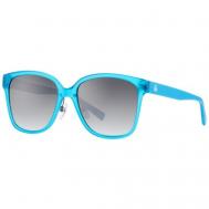 Солнцезащитные очки UNITED COLORS OF , бабочка, оправа: пластик, ударопрочные, градиентные, с защитой от УФ, для женщин, бирюзовый Benetton