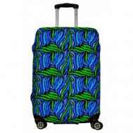 Чехол для чемодана , размер M, зеленый, синий LeJoy