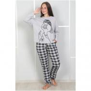 Пижама , размер 46, серый FASHION FREEDOM